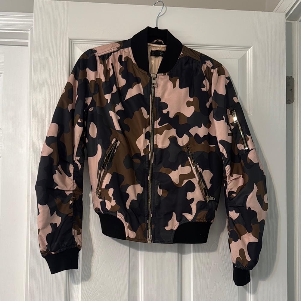 Camouflage Bomber Jacket